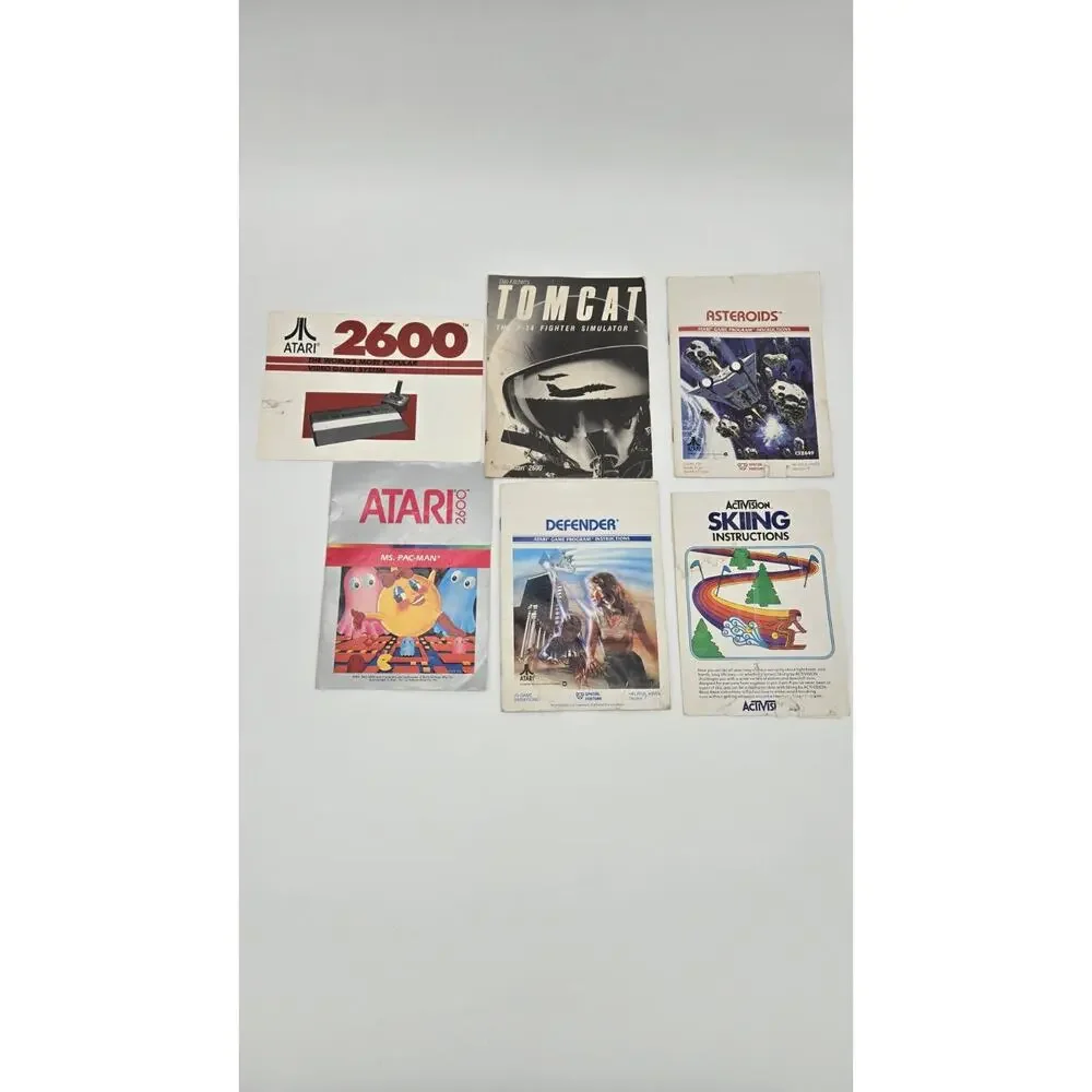 Vtg Atari 2600 Junior Jr Console System Bundle 30 Games Tested 3 Controllers